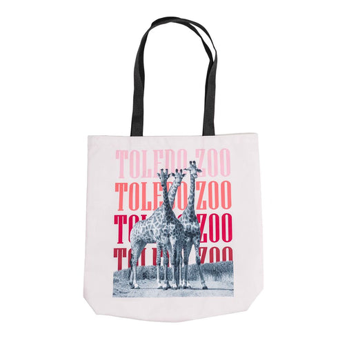 Toledo Zoo Repeat Text Tote Bag