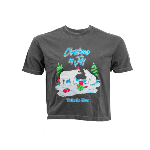 Toledo Zoo's Christmas In July Women's Crop Top