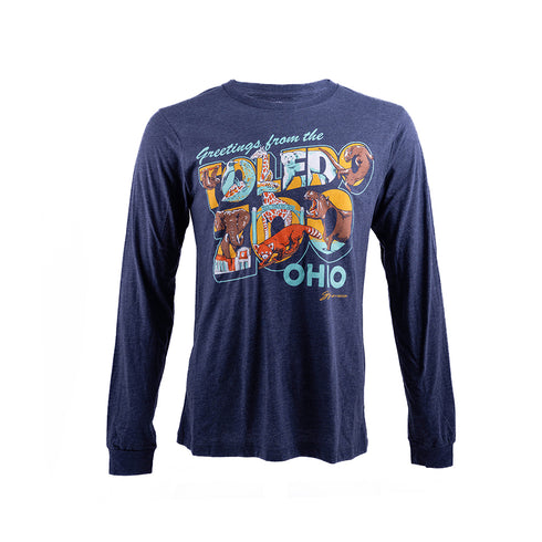 'Greetings from the Toledo Zoo' - Long Sleeve ADULT Tee