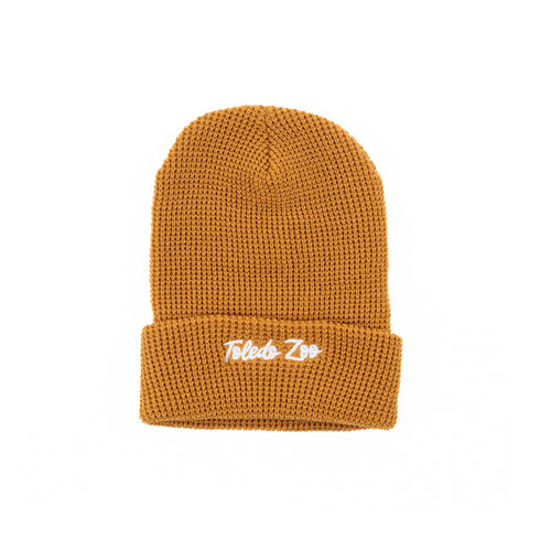 Toledo Zoo Waffle Cuffed Beanie