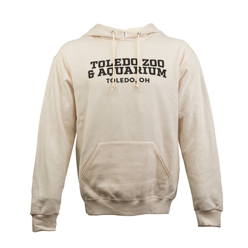 Toledo Zoo Hooded Pullover with Block Letter Logo