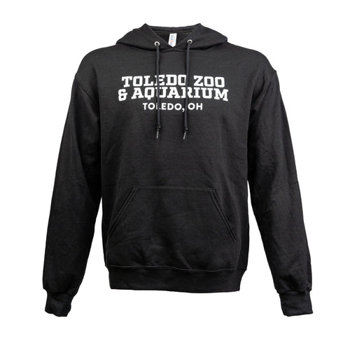Toledo Zoo Hooded Pullover with Block Letter Logo