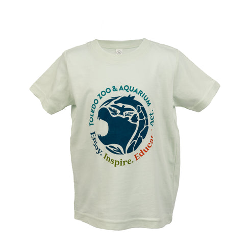 Toledo Zoo Toddler T-Shirt with Full Front Full Color Logo