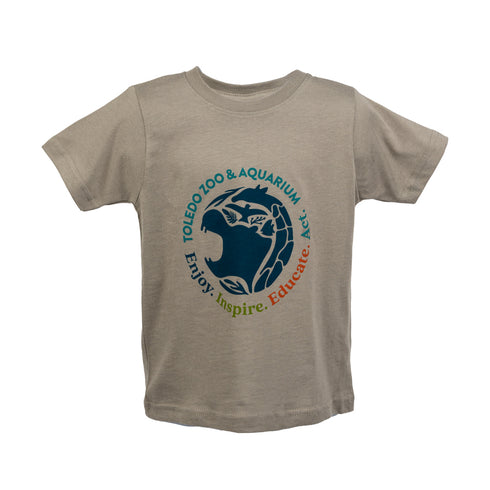 Toledo Zoo Toddler T-Shirt with Full Front Full Color Logo