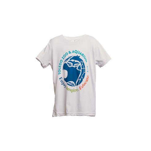 Toledo Zoo Youth T-Shirt with Full Color Full Front Logo