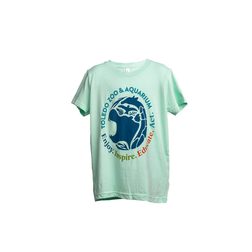 Toledo Zoo Youth T-Shirt with Full Color Full Front Logo