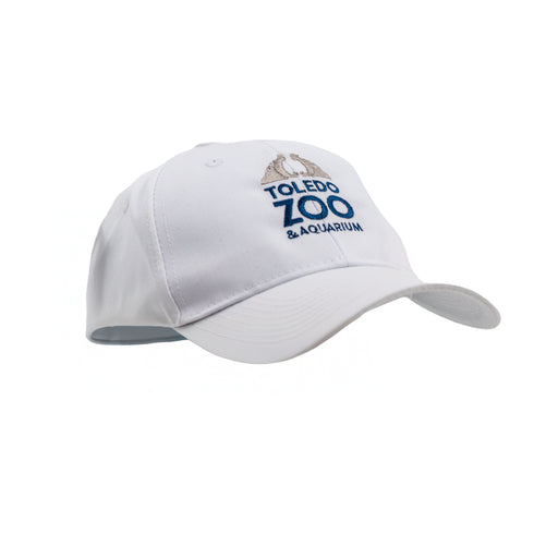 Toledo Zoo Adult White Twill Cap