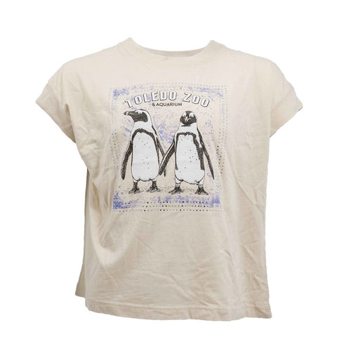 Toledo Zoo & Aquarium Penguins with Rhinestones- Ladies Tee