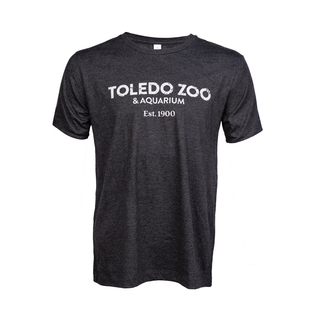 Toledo Zoo Short Sleeve T-Shirt with Toledo Zoo & Aquarium Warm Gray L ...